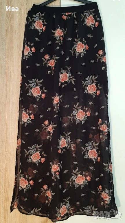 Дълга шифон пола H&M, снимка 1