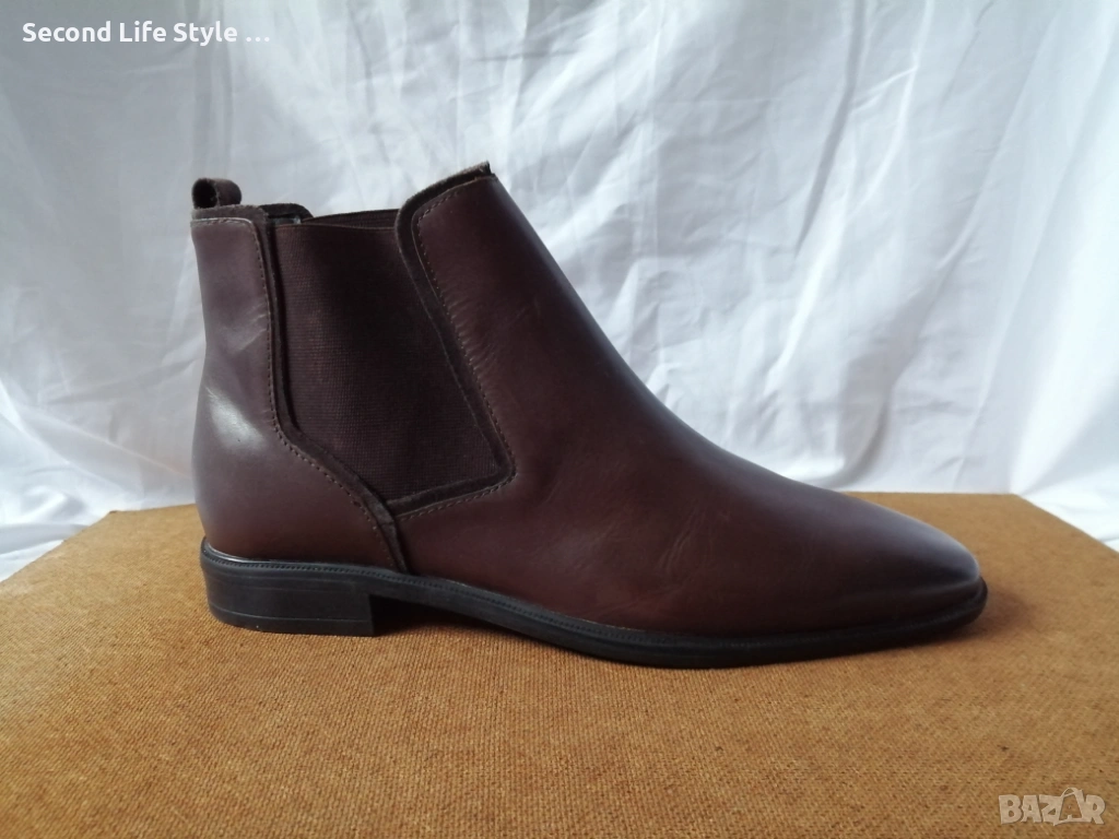 ASOS нови мъжки боти естествена кожа № 39 в кафяв цвят, снимка 1