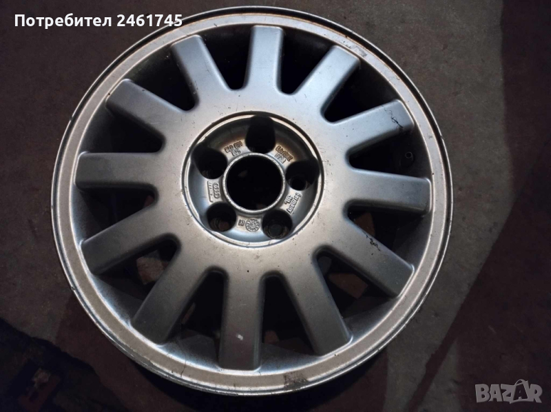 Алуминиева джанта15цола5болтова, снимка 1