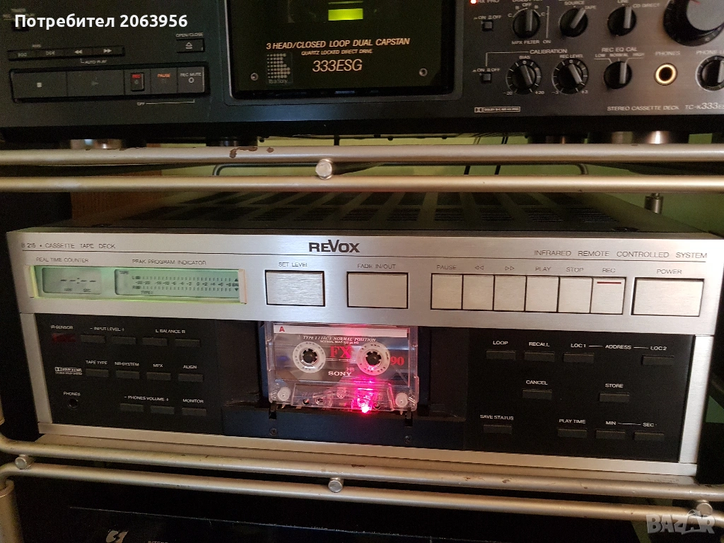Revox B 215 mk 2 триглав дек от високият клас на Щудер., снимка 1