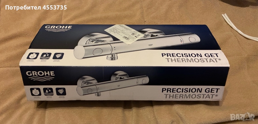 Термостатна смесителна батерия за баня на Grohe, снимка 1