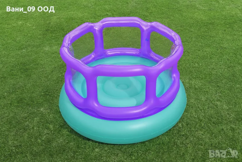 Детски надуваем кръгъл батут , снимка 1