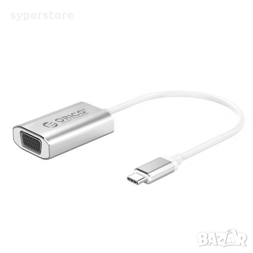Преходник Адаптер от USB Type C Мъжко към VGA Женско 0.15m Orico XC-102 Adapter USB Type C/VGA, снимка 1