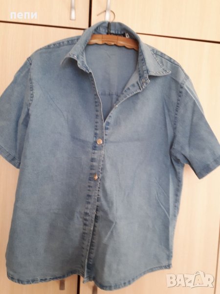 Дамска дънкова риза-XL, снимка 1