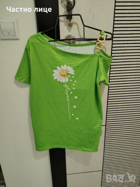Продавам дамска зелена блуза размер L, снимка 1
