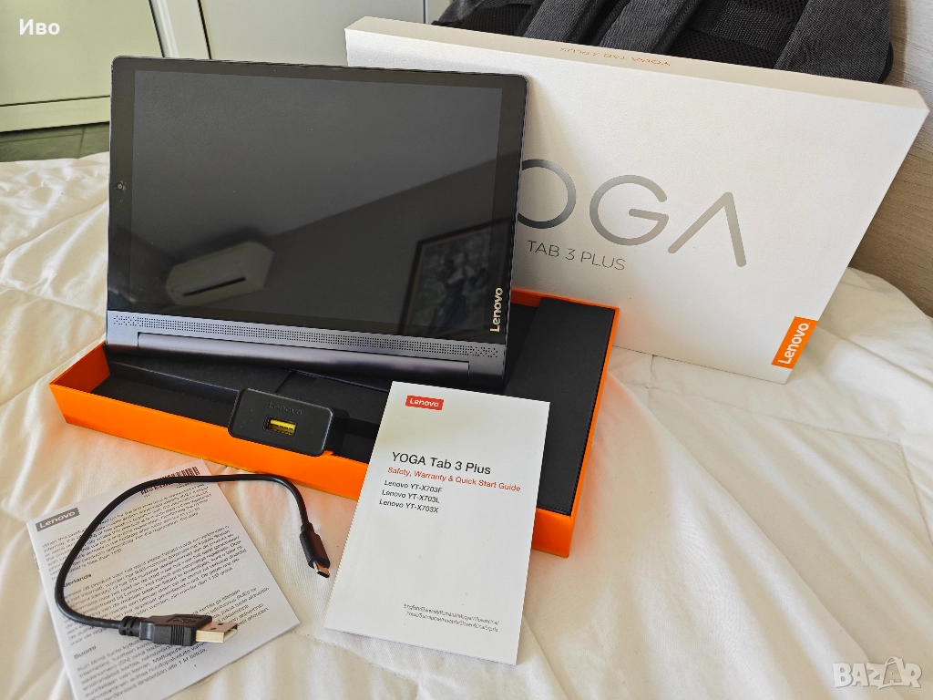 Tаблет Lenovo Yoga Tab 3 Plus, 10.1" IPS, 3GB/32GB, снимка 1