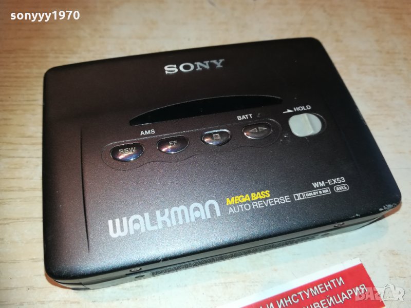 ПОРЪЧАН-sony wm-ex53 walkman-japan mettal 0202211636, снимка 1