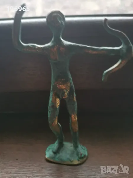 стара медна фигура, снимка 1