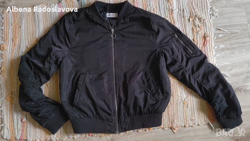 Черно яке-бомбър H&M, снимка 1