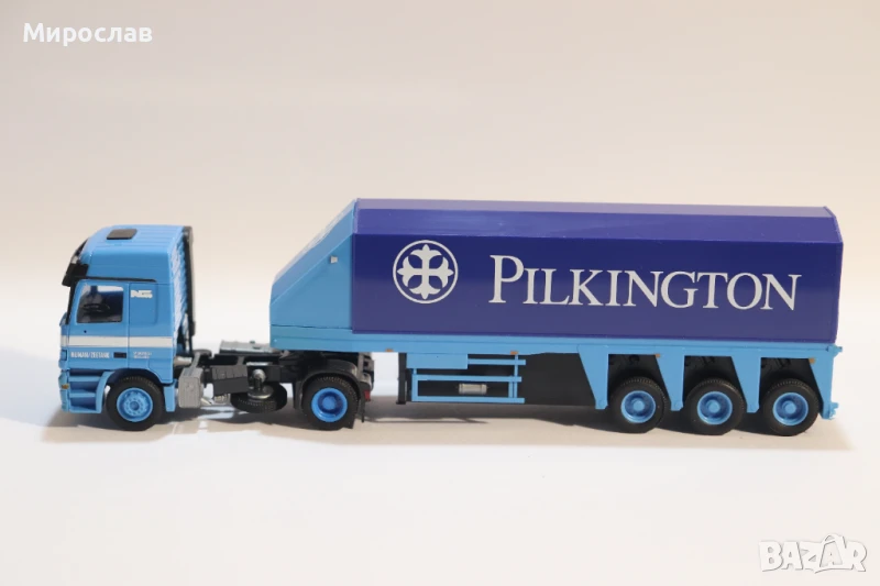 AMW H0 1/87 MERCEDES ACTROS КАМИОН МОДЕЛ ТРАНСПОРТ НА СТЪКЛО, снимка 1