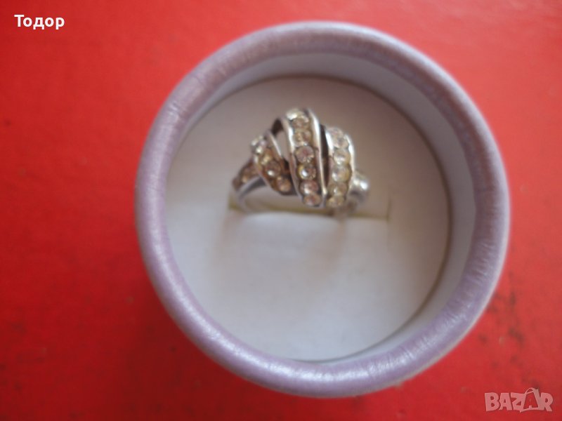 Сребърен пръстен с камъни 925, снимка 1
