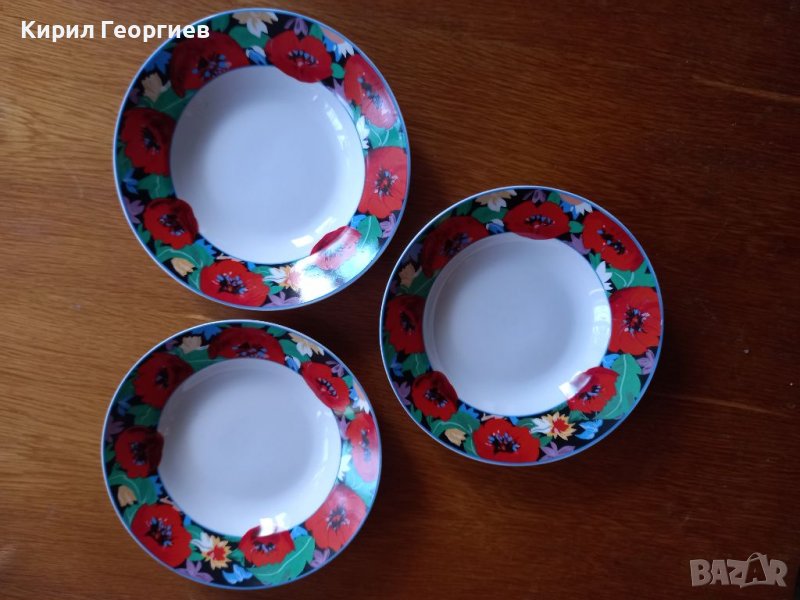 3 красиви порцеланови чинии    Wellco , снимка 1