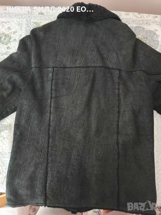 Мъжки кожено палто, снимка 1