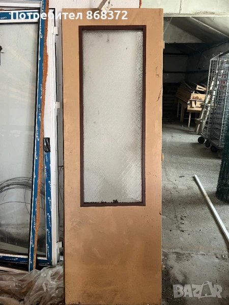 Интериорна врата от дърво с каса, снимка 1