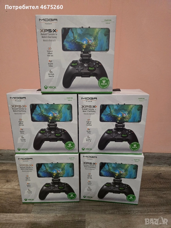 Геймпад PowerA Moga XP5-X Plus, безжичен, вибрация, черен, снимка 1