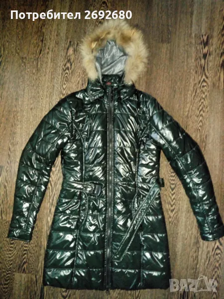 Ново дамско зимно яке М-ка,тъмно маслено зелено , снимка 1