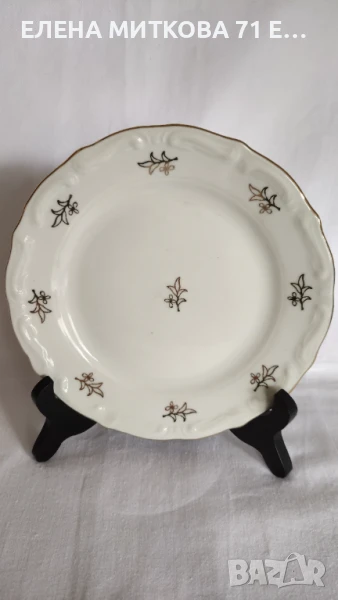 Фини порцеланови чинии за десерт или салата на "Изида", снимка 1