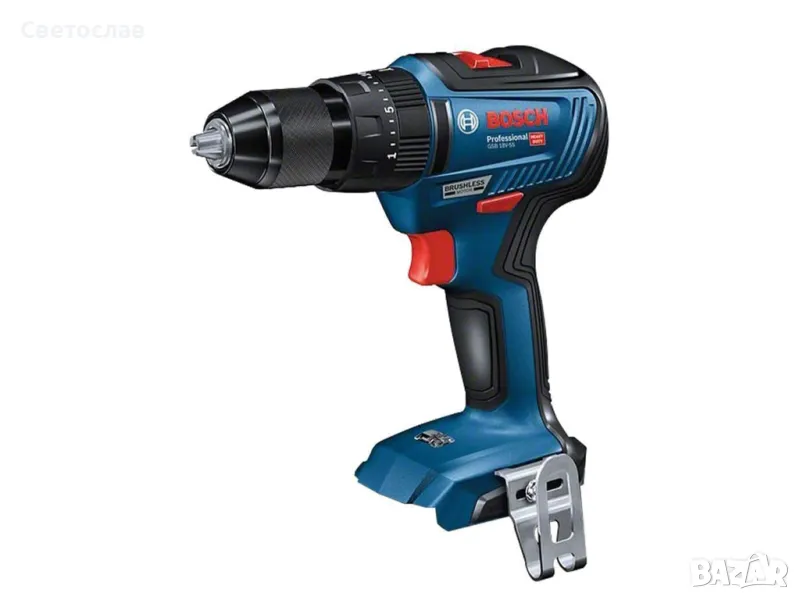 Ударен винтоверт Bosch GSB 18V-55 Бош, снимка 1
