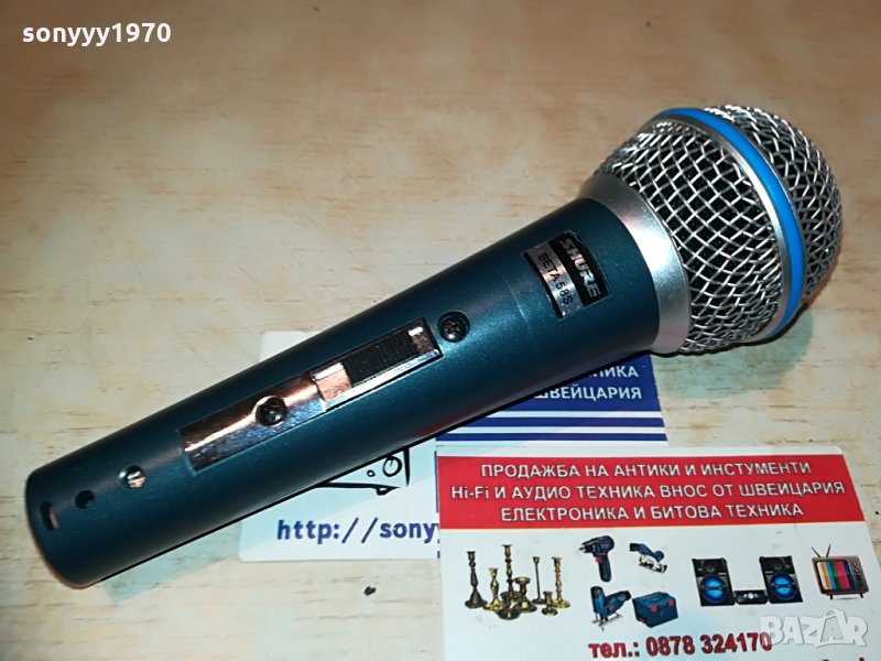 shure beta sm58s-жичен-внос швеицария, снимка 1