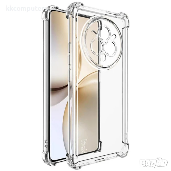Realme 14 Pro 5G IMAK Удароустойчив Straight Frame Four Corner/Clear TPU Силиконов Калъф и Протектор, снимка 1