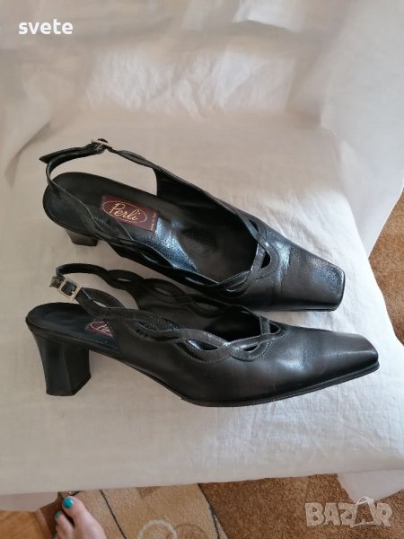 Сандали Vero Cuoio черни , снимка 1