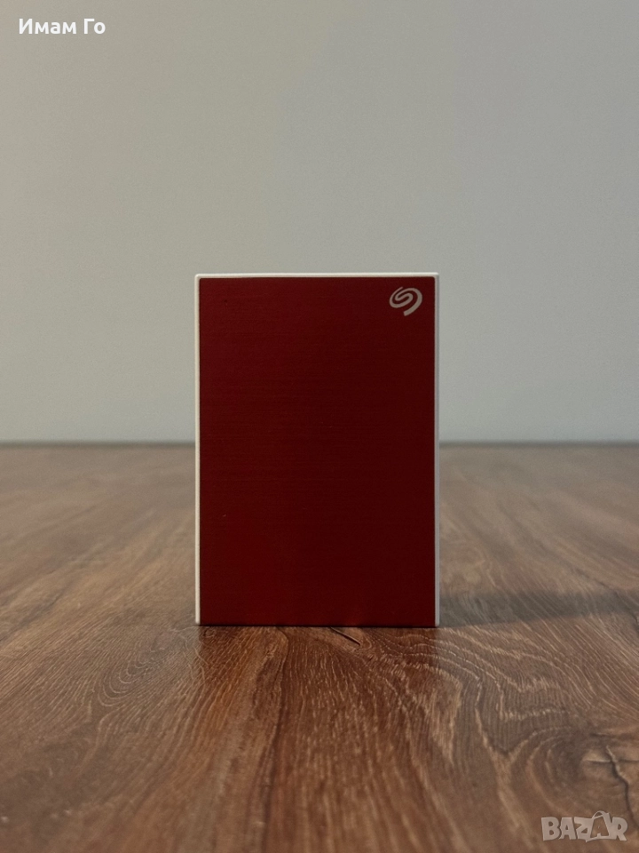 Seagate One Touch 5TB – Премиум преносим диск (Red Metallic), снимка 1