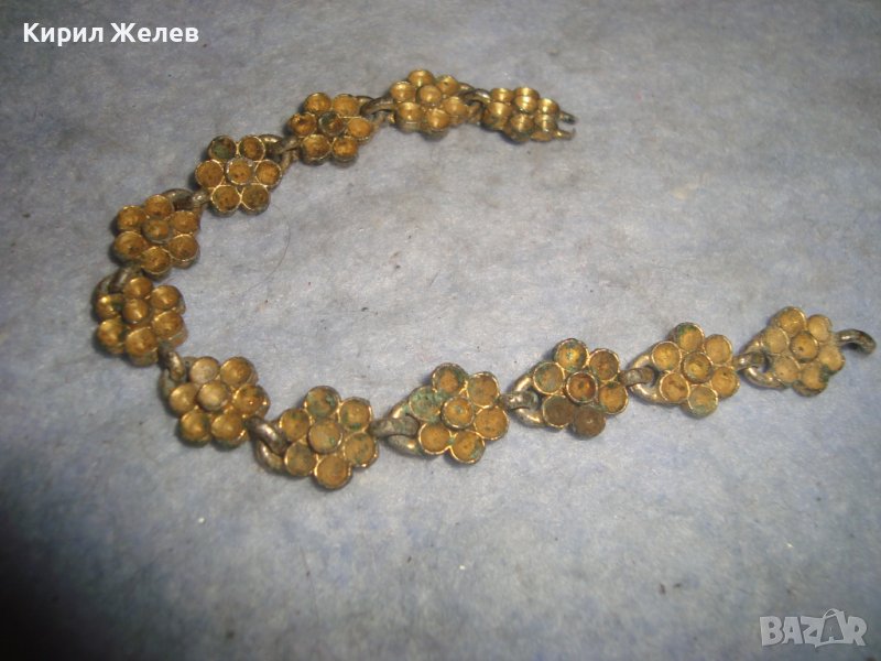 СТАРА ФЛОРАЛНА ЗЛАТИСТА ГРИВНА в ЕТНОГРАФСКИ СТИЛ 68951, снимка 1