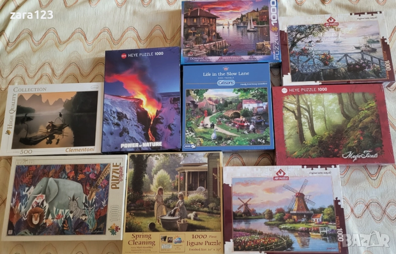 Нови пъзели 500 и 1000 части - Heye, Trefl, Clementoni, Cobble Hill, Gibsons, Eurographics, Sunsout, снимка 1