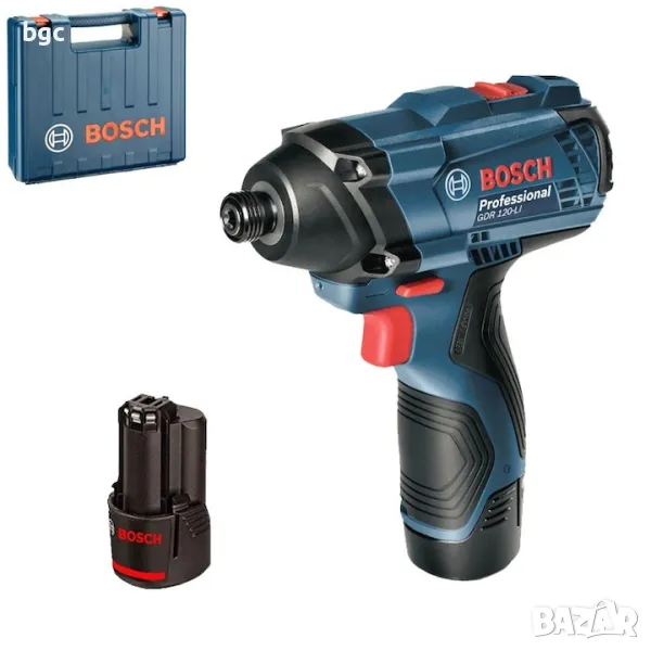 Ударен гайковерт Bosch Professional GDR 120-LI, 2 акумулатора 2.0 Ah , 12 V, 100 Nm, 06019F0007, снимка 1