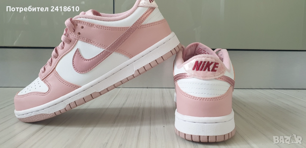 Nike  Dunk Low Pink Velvet   Size 38 /24 см. UK 5  US 5.5  НОВО! ОРИГИНАЛ! Дамски Кецове., снимка 1