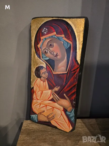 Стара голяма икона Богородица , снимка 1