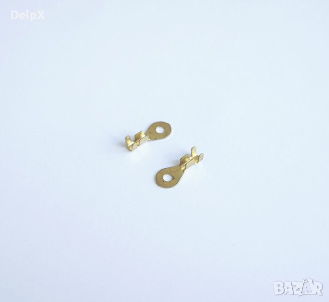Кабелно ухо голямо метално Ф3mm/1,5mm2, снимка 1