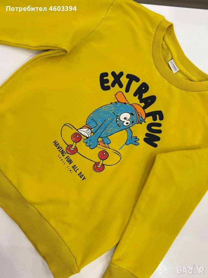 жълт дълъг ръкав за момче, снимка 1