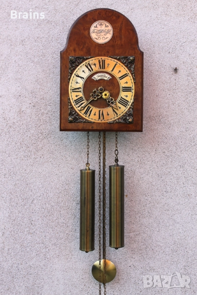 Датски Стенен Часовник TEMPUS FUGIT John Warmink С Махало , снимка 1