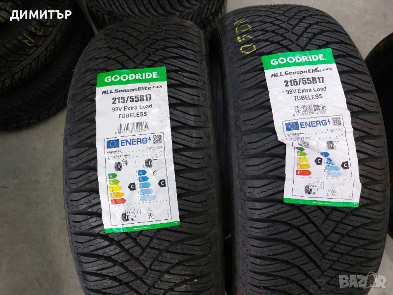 2 бр.Нови всесезонни гуми Goodride 215 55 17 dot1722 цената е за брой!, снимка 1