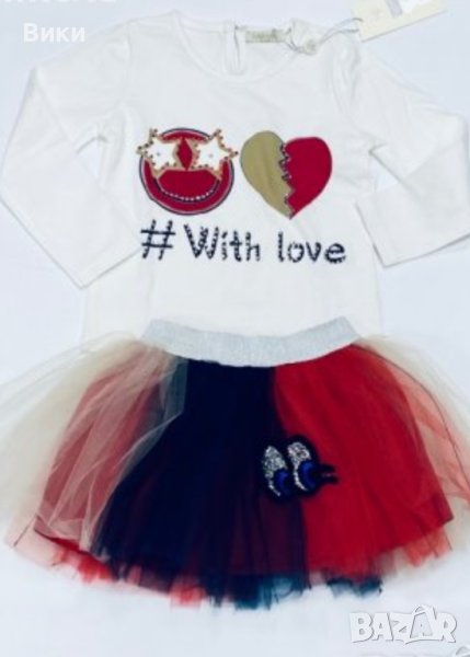 Нов детски туту комплект, размер 92, снимка 1