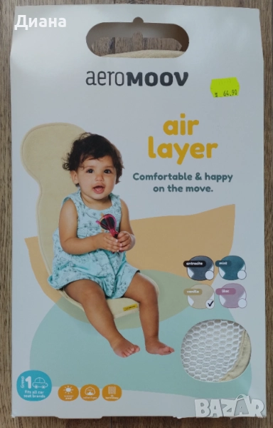 Aeromoov подложка против изпотяване за столче/количка, снимка 1