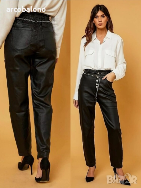 Дамски кожен панталон , снимка 1