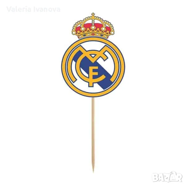 Топери FC Real Madrid Football, 8 броя в комплект 99932, снимка 1