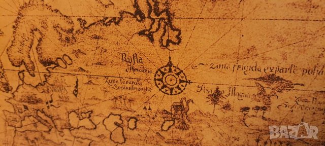 Картина СТАРА ГЕОГРАФСКА КАРТА 60х80см, снимка 8 - Картини - 30936168