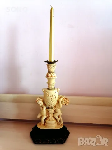 Невероятно Красив Свещник-Ангелчета