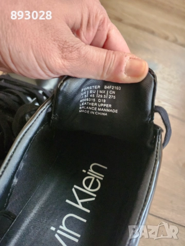 Мъжки обувки Calvin Klein естествен лак 45 номер, снимка 6 - Маратонки - 52349079