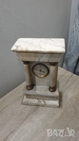 Френски античен мраморен каминен часовник марка ЛЪВ, снимка 11 - Антикварни и старинни предмети - 47539136