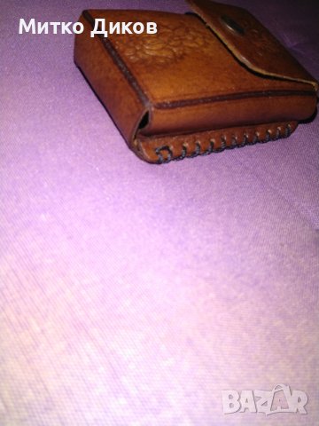 Калъвче ново дълги цигари естествена кожа за колан 103х60х27мм, снимка 2 - Чанти - 40792419