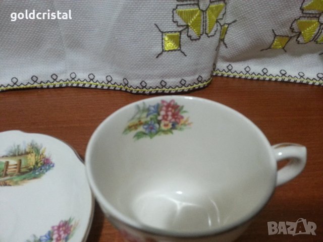 Английски порцелан сет за чай, снимка 8 - Антикварни и старинни предмети - 42868042