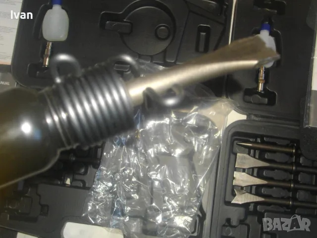 НОВ ПНЕВМАТИЧЕН СЕКАЧ КЪРТАЧ 4500 уд/мин. Пълен комплект с длета DENZEL HP4500, снимка 17 - Други инструменти - 47874278