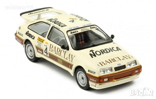 Ford Sierra RS Cosworth #4 Wolf Racing Barclay WTCC 24h Spa - мащаб 1:43 на IXO моделът е нов в PVC , снимка 2 - Колекции - 29677326