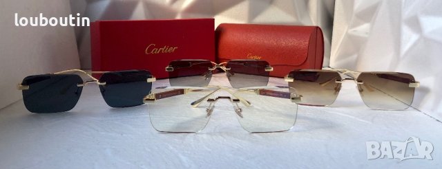 Cartier мъжки слънчеви очила с дървени дръжки диоптрични рамки, снимка 13 - Слънчеви и диоптрични очила - 42830104