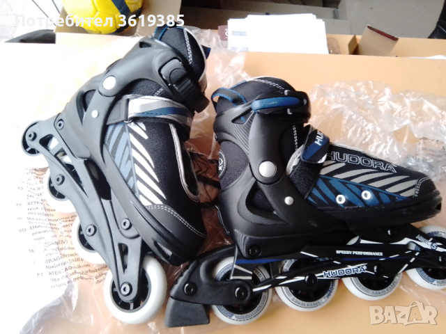 Регулеруеми Ролери, Ролкови кънки, HUDORA Leon, размер 33-36, снимка 8 - Ролери, кънки - 44586055