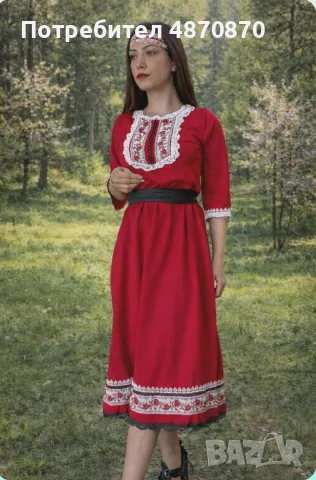 Дамски рокли с фолклорни мотиви , снимка 14 - Рокли - 56315578